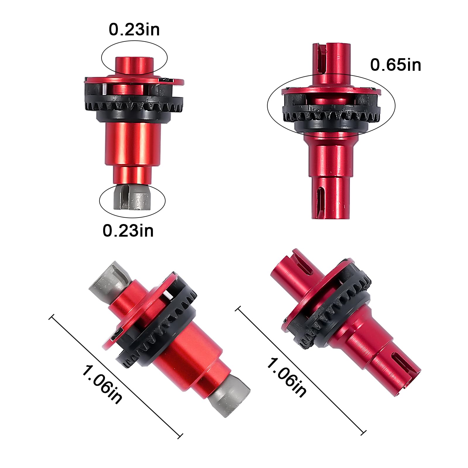Hot Racing MMJ125 Steel Front or Rear Differential Locker Spool Mini LMT