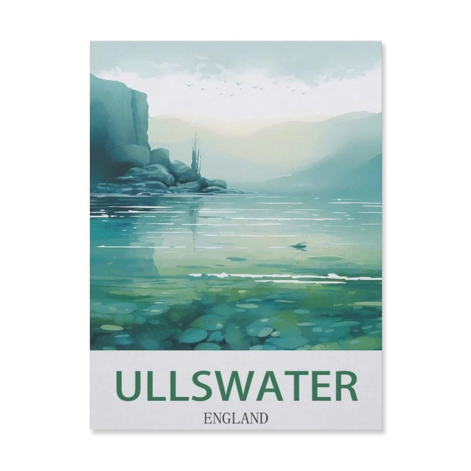 Ullswater England，Funny Poster Wall Art Decor Metal Sign Poster(15x30cm）6x12 inch-EF51