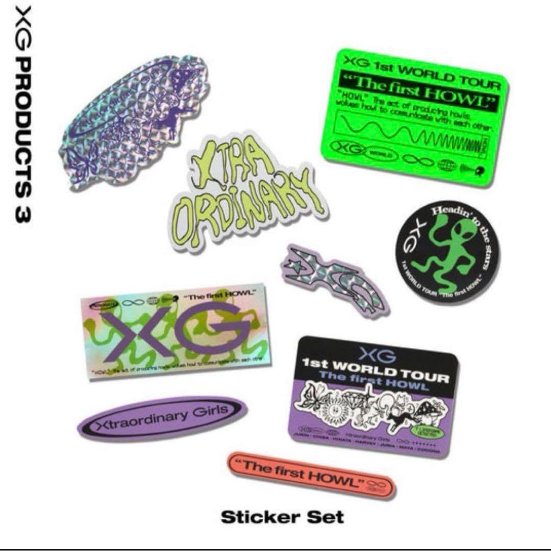 Amazon.co.jp: XG The first HOWL Sticker Set ステッカーセット
