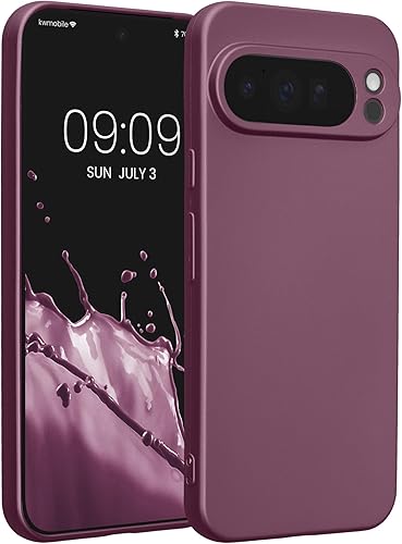 Miniatura 139 de kwmobile Funda compatible con Google Pixel 9 Pro - Funda protectora delgada de TPU para teléfono - Acabado mate suave - Negro mate NEGRO MATE,Piedra