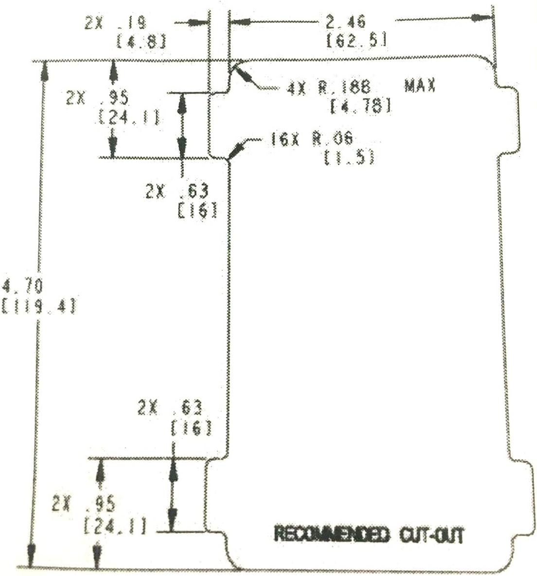 22660-04 Black Paddle Handle RV Door Lock with 2 Keys, Fits Utility Vehicles, Vans