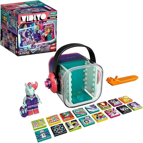 Miniatura 3 de LEGO VIDIYO Unicorn DJ Beatbox 43106 Kit de construcción con minifigura; a los niños creativos les encantará producir videos musicales llenos de