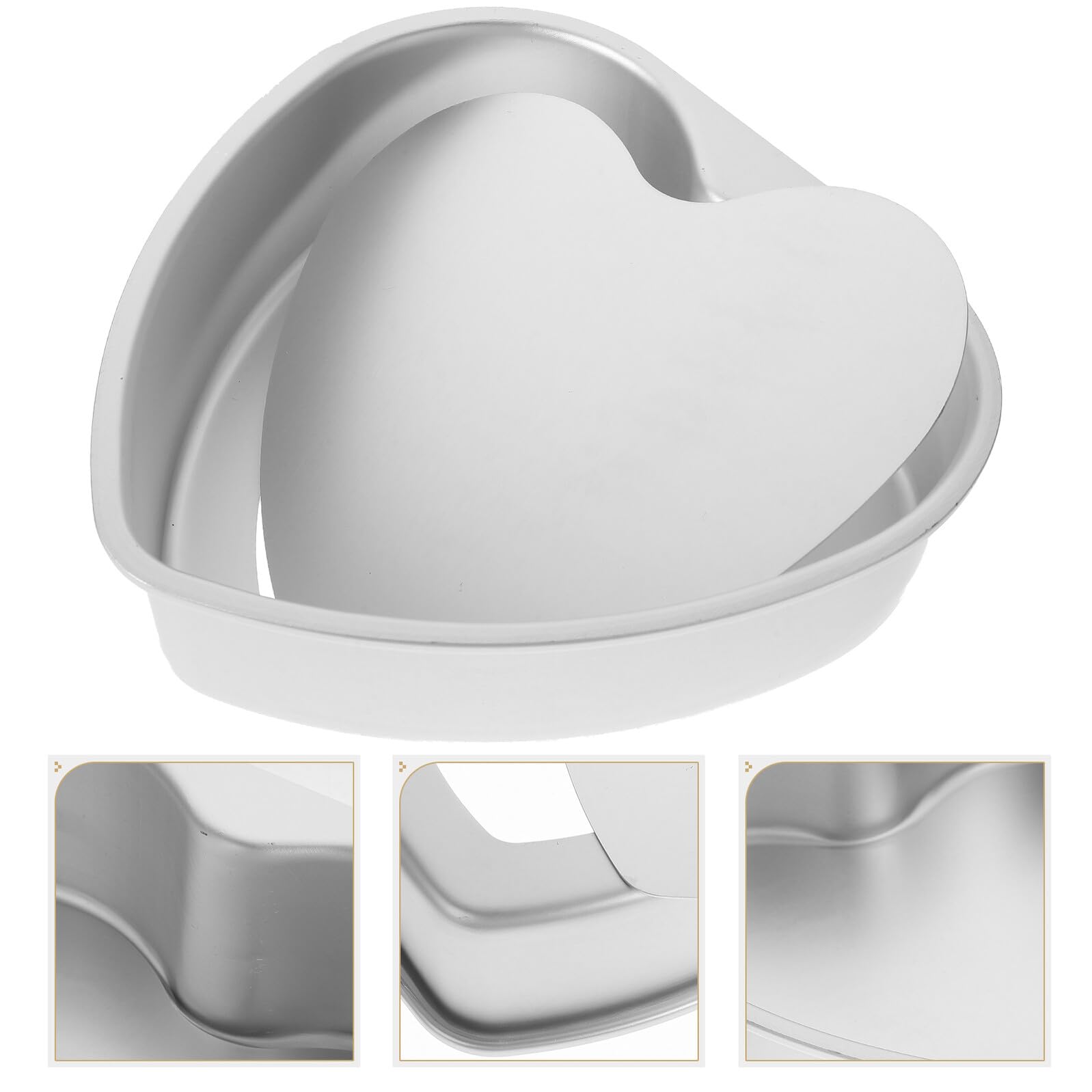 Molde Desmontable para Tartas Forma de Corazón de Molde Antiadherente para Repostería DIY para Bizcochos Mousse y Galletas Cocina Doméstica