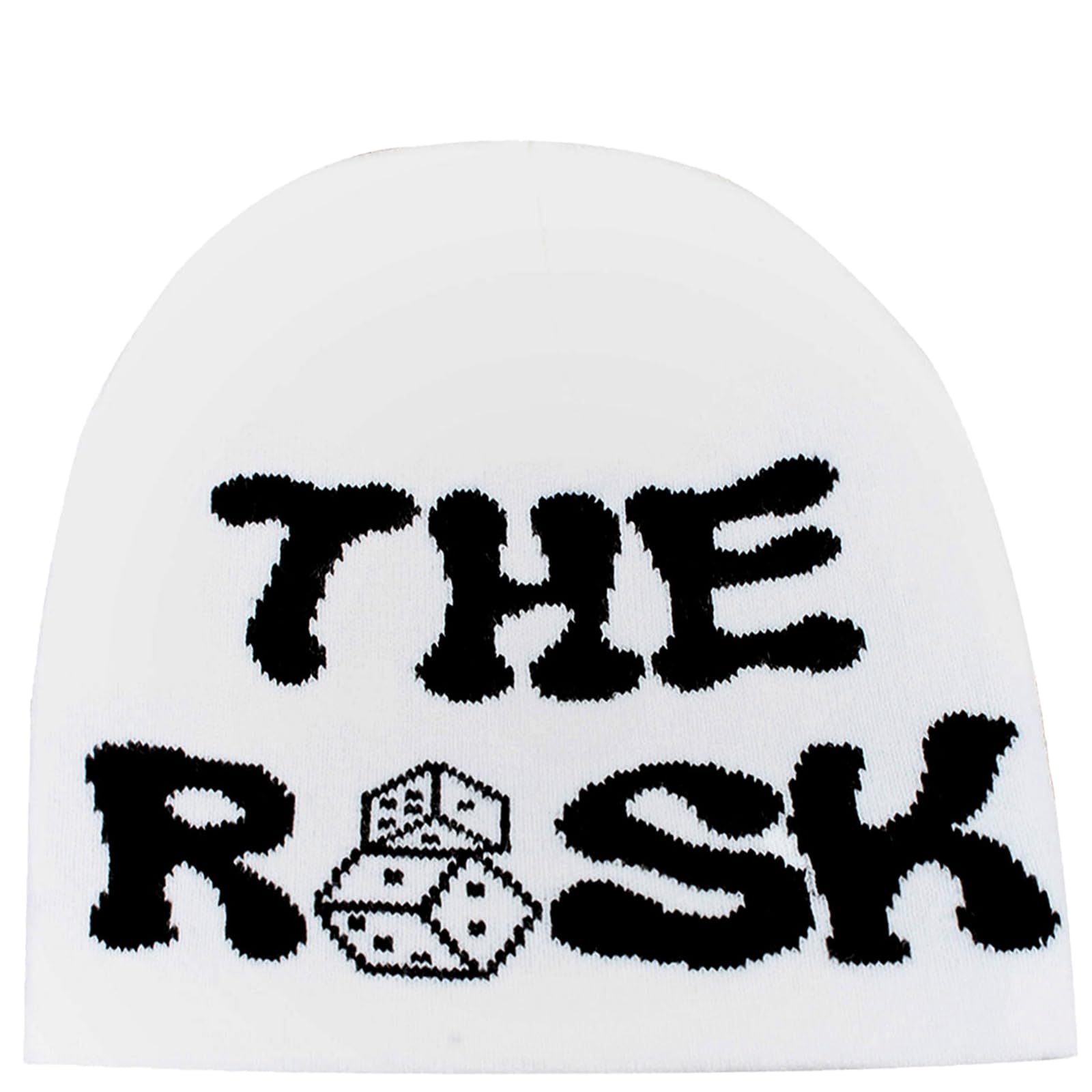 Geyanuo Y2k Beanie Hat Unisex Winter Warm Beanie for Women Mens Knitted Skull Spider Letter Slouchy Warm Hat