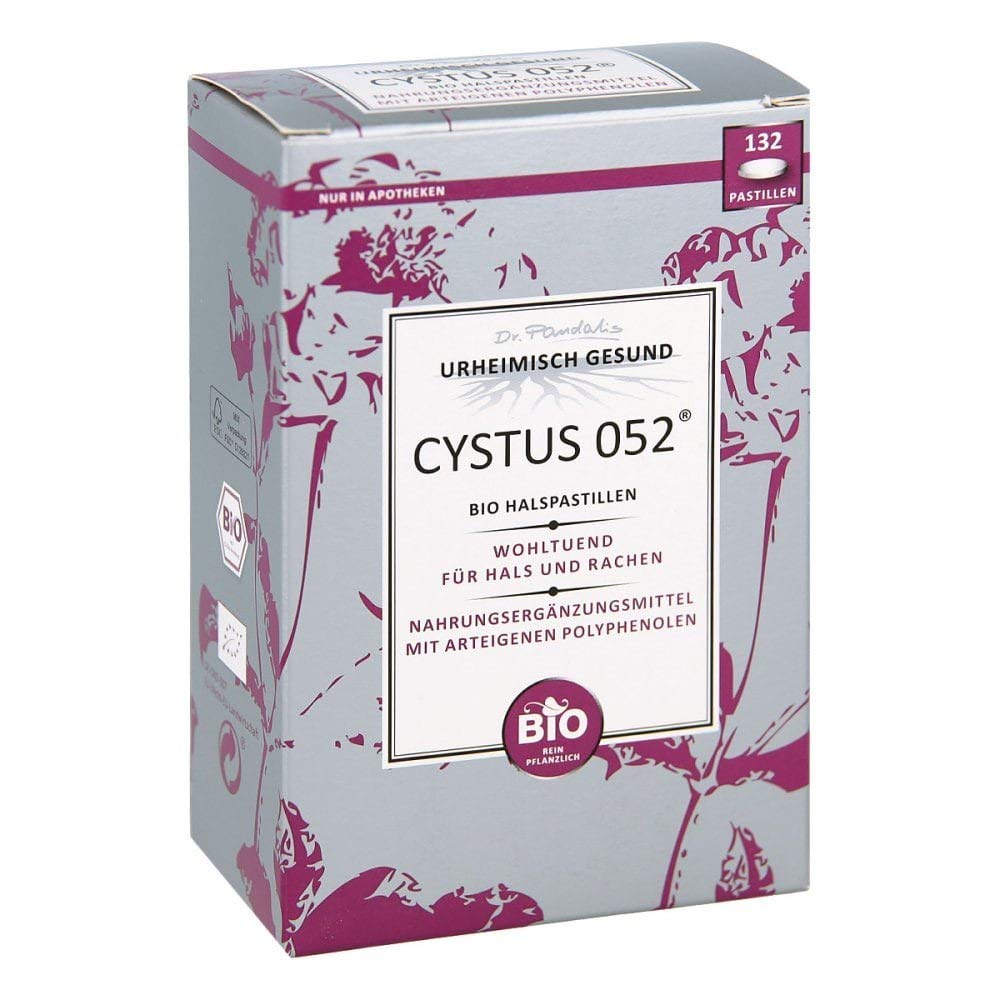 Cystus 052 Organic Throat Pastilles, Pack of 132