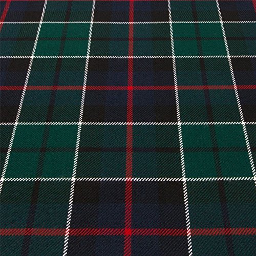 Tartan Leslie Green tissu 10oz léger pour créer vos jupes et plaid maison