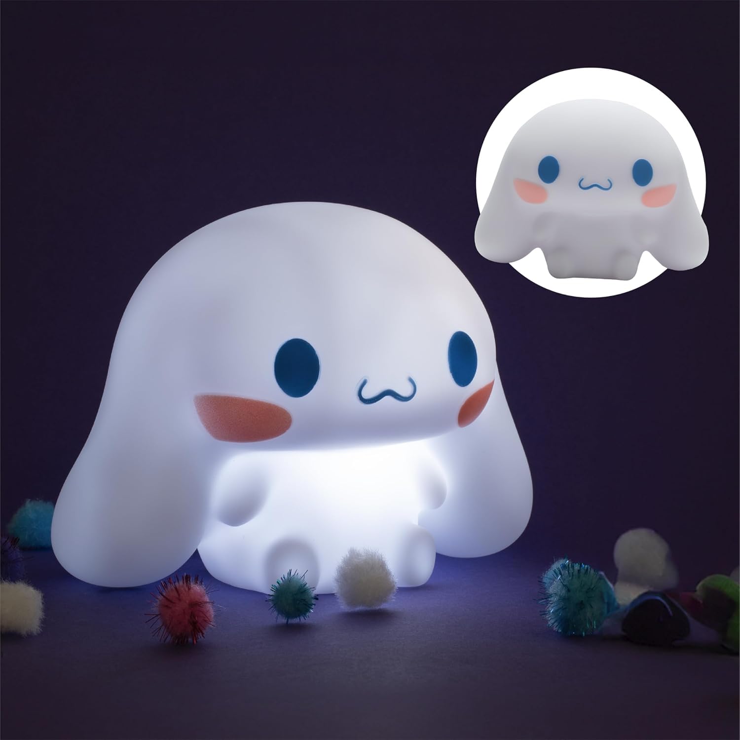 Blue Sky Studios Hello Kitty Character Light, Touch-Controlled Lamp for Girls Bedroom Cute Kawaii Desk Decor
