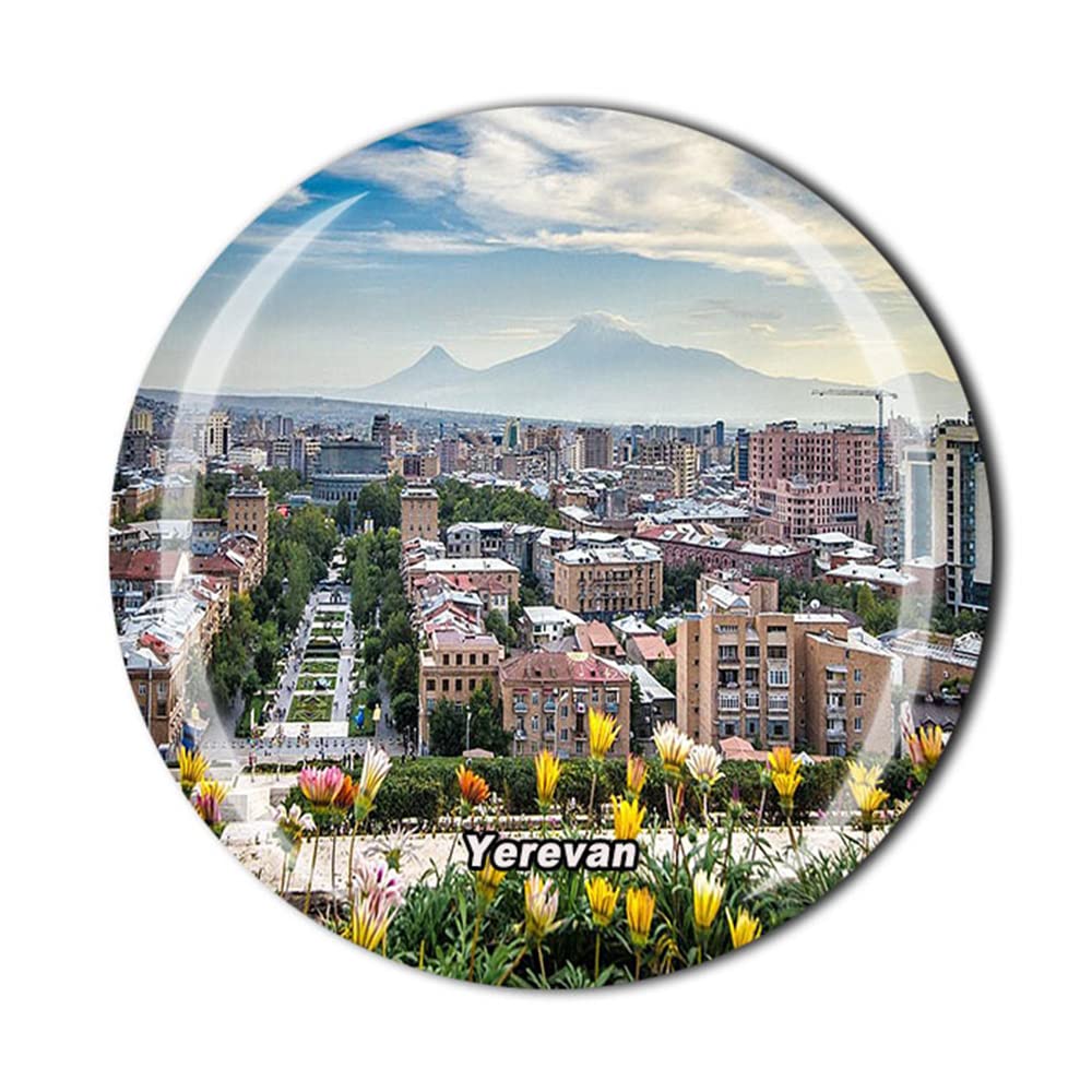 Timefly Armenia Yerevan Fridge Magnet Crystal Tourist Souvenir Gift Collection Refrigerator Magnetic Sticker