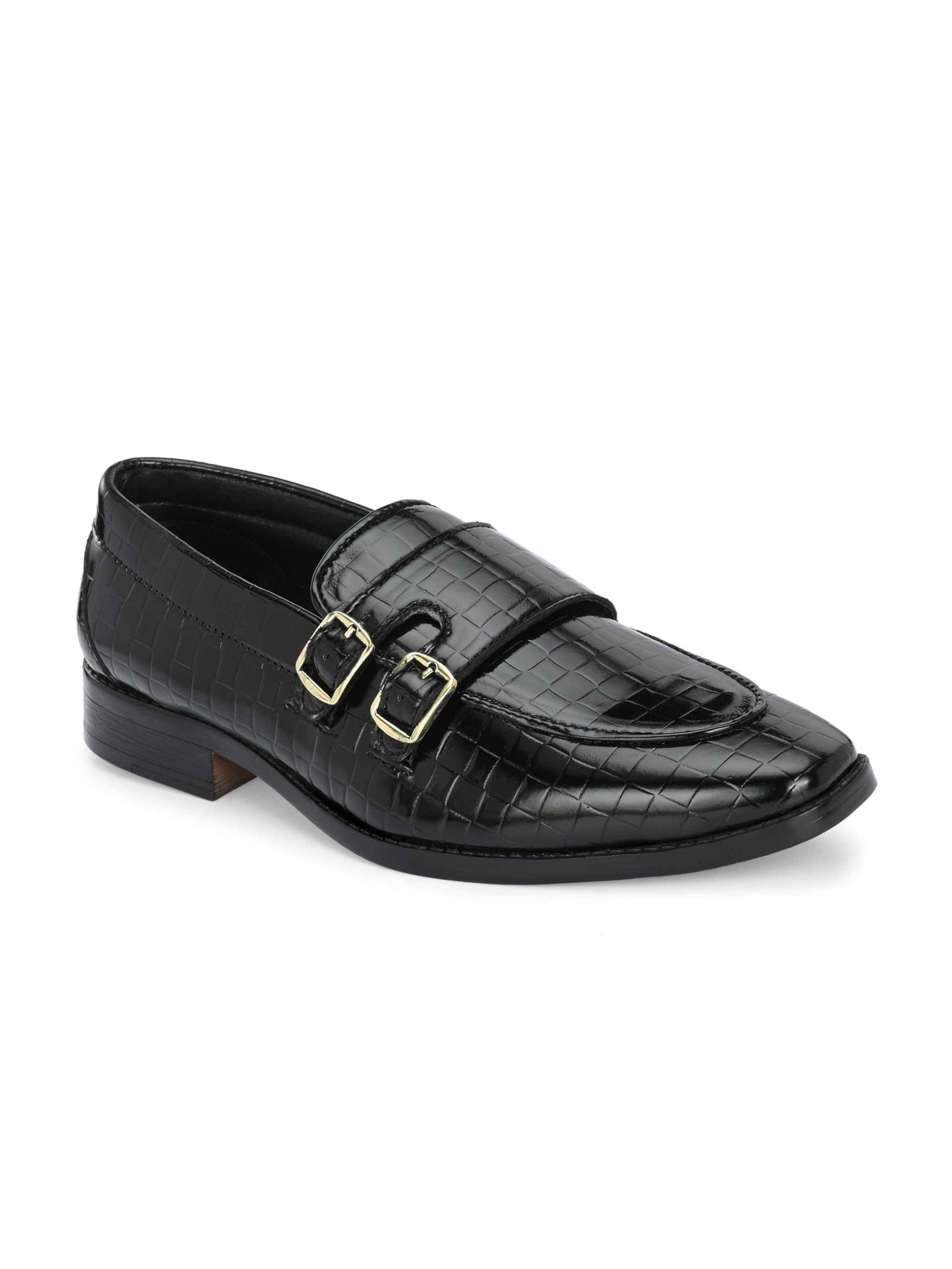 HiRELS Mens Black Patent Formal Shoes Double Monk (Croc Patent Design (B0CKXRPLGH) Amazon Price History, Amazon Price Tracker