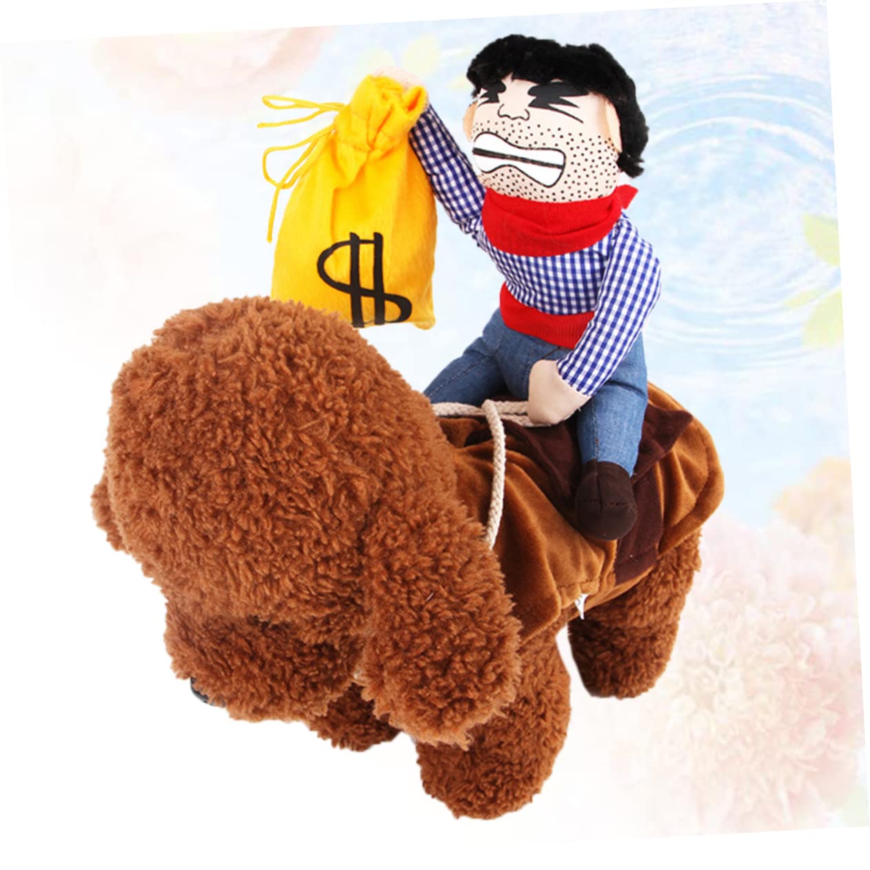 YARNOW 3 Costume Pet Cowboy con Outfit S per Abbigliamento Divertente per Feste Halloween e Speciali