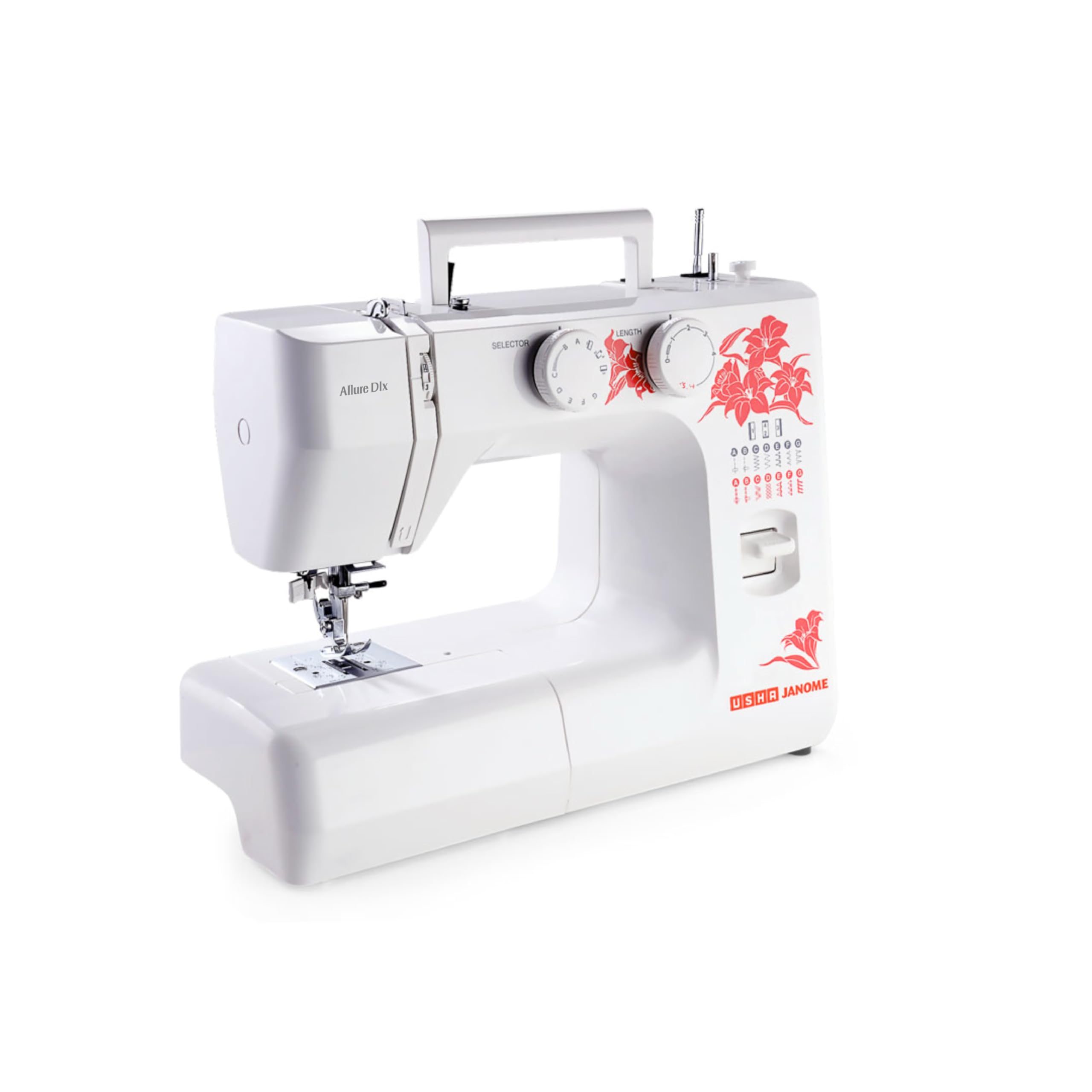 USHA JANOME Allure DLX Electric Sewing Machine -White — Amazon image 4