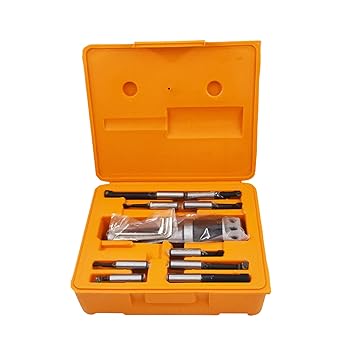 waltyotur 9pcs 2 Boring Head R8 Shank 1/2 Carbide Boring Bar Set Milling HFS