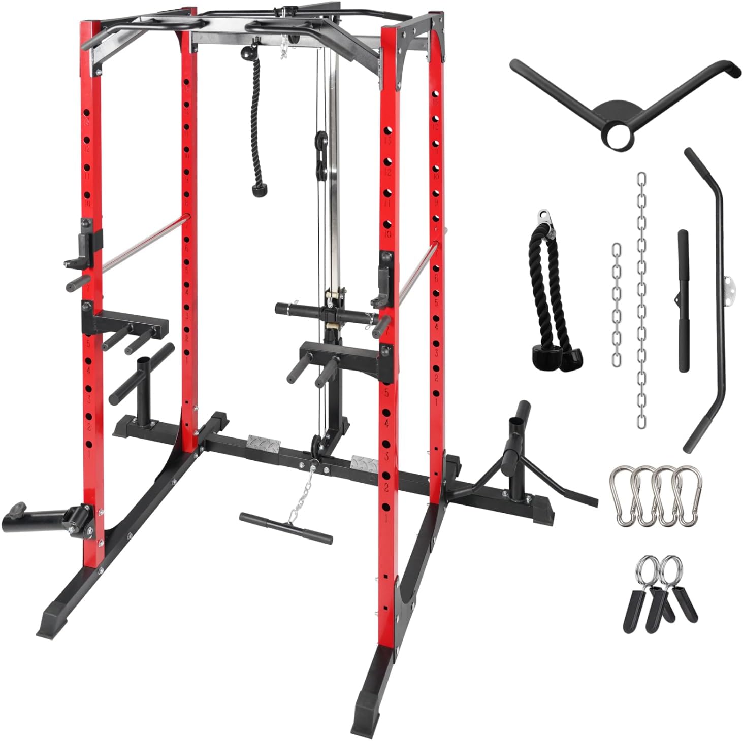 Generic Generic Power Cage – Adjustable Cable Crossover & 13 Height-Adjustable Pillars