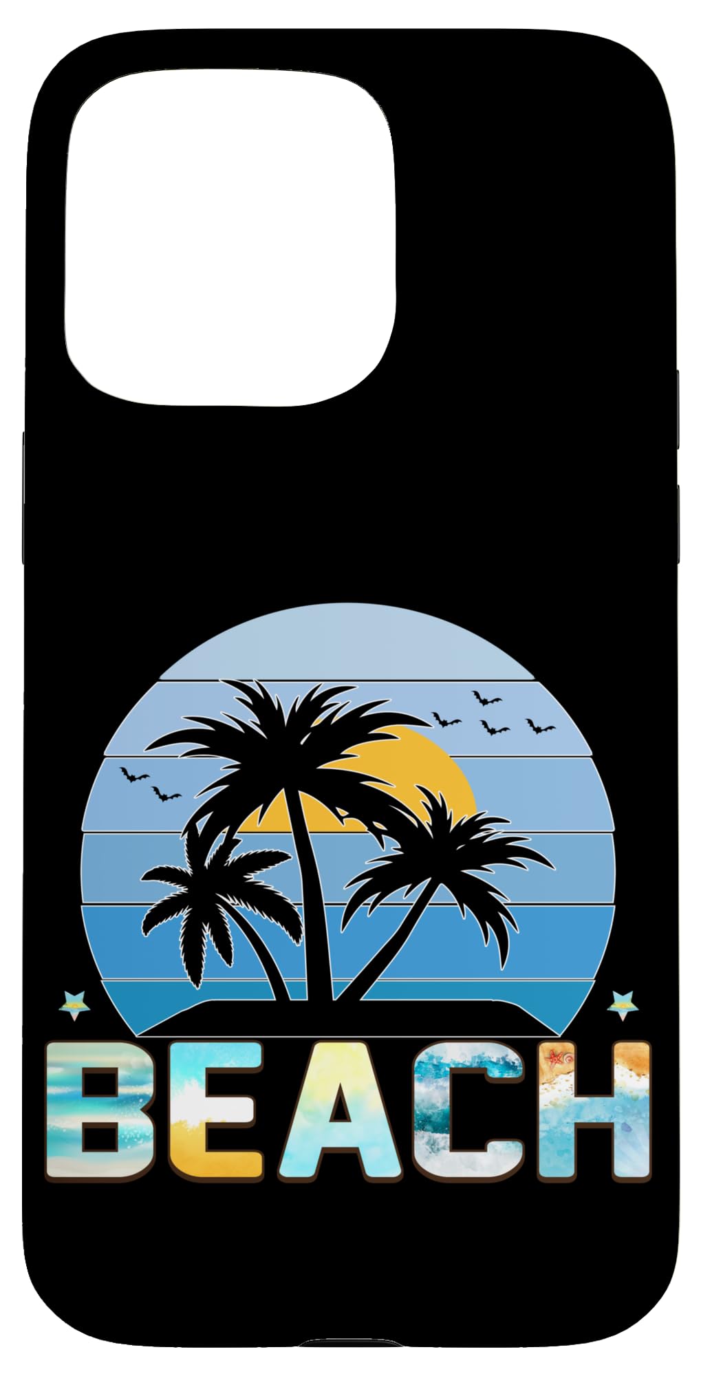 Life Is Better At The Beach Palm Trees Ocean Case for iPhone 15 Pro Max