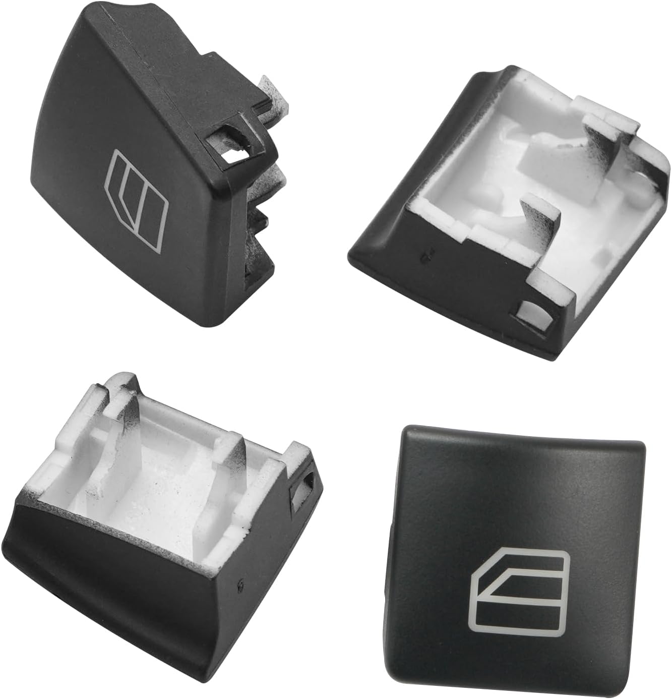 Jaronx for Mercedes Benz Window Switch Button Covers,Power Window Control Switch Buttons for Mercedes Benz C-Class W204 C230 C280 C300 C350, E-Class W212,GLK-Class X204 GLK350