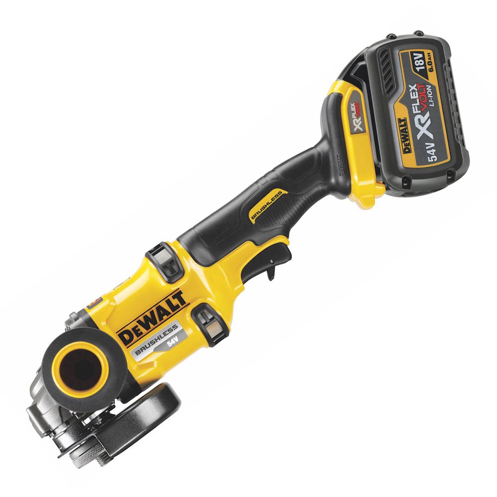 DCK2055T2T-QW - KIT XR FLEXVOLT = Taladro Percutor 18V XRP + Amoladora 125mm 54V + 2 baterías 54V/18V Li-Ion 6Ah + Maletines TSTAK