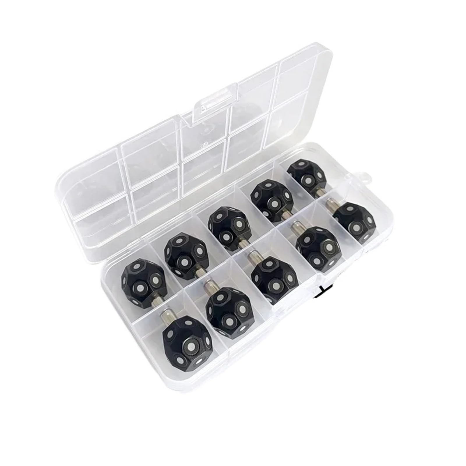 Marcatore for scansione 3D da 10 pezzi Forme multi-faccia Scanner 3D Tracciamento ad alta riflettenza Marcatura punti target Prevenire la perdita | 3x6mm 10pcs