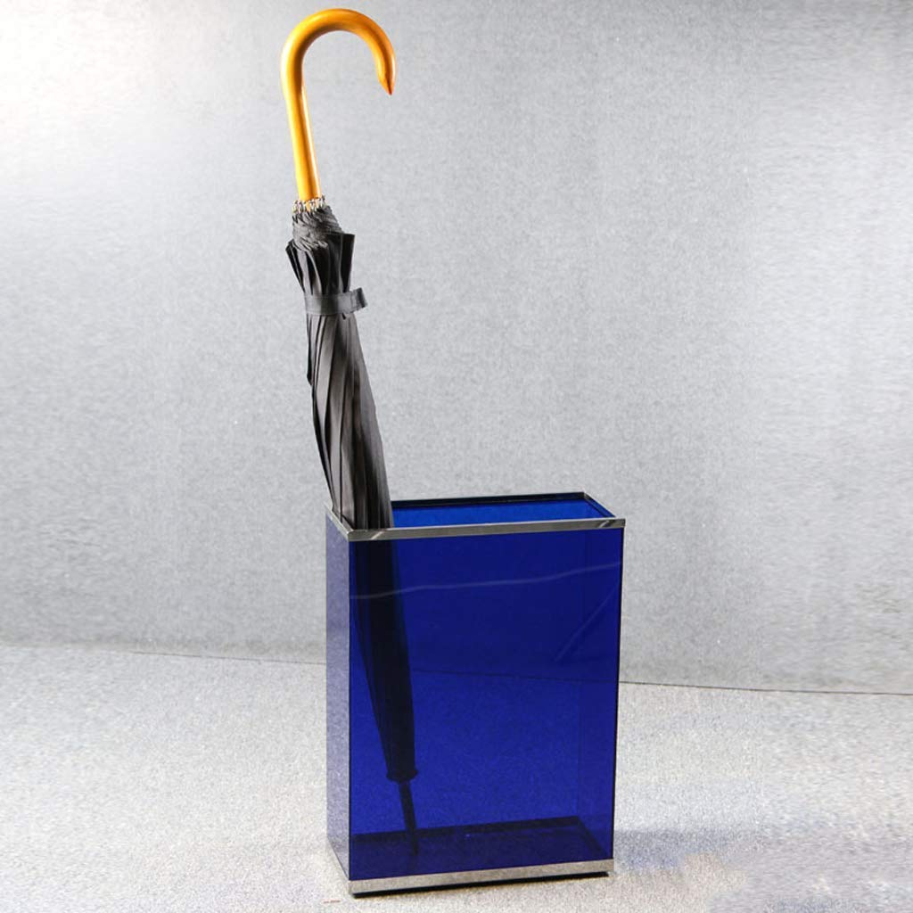 Portaombrelli in plastica acrilica di Alta qualità, Ideale per l'ingresso, Forma Rettangolare, Dimensioni 30,5x13,5x40 cm.