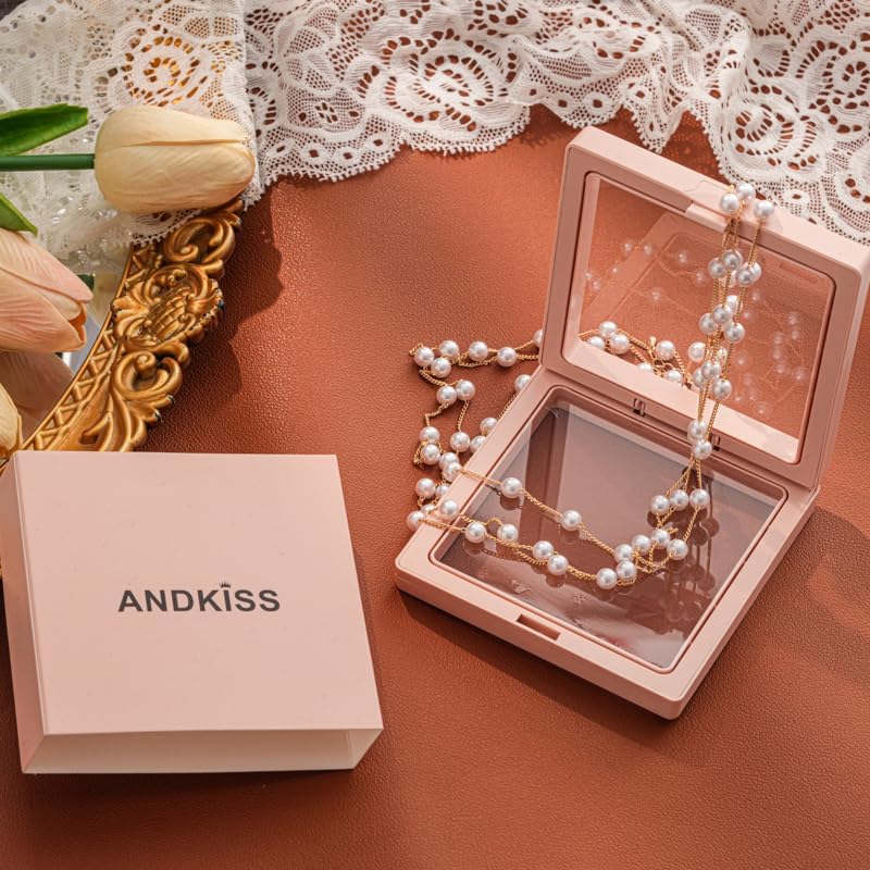 Pearls Necklaces for Women-18K Gold Plated Layered Gold Pearl Necklaces Dainty White Pearls Choker Necklace Chain Pearl Necklace for Women Elegant Valentines Gifts - Image 6