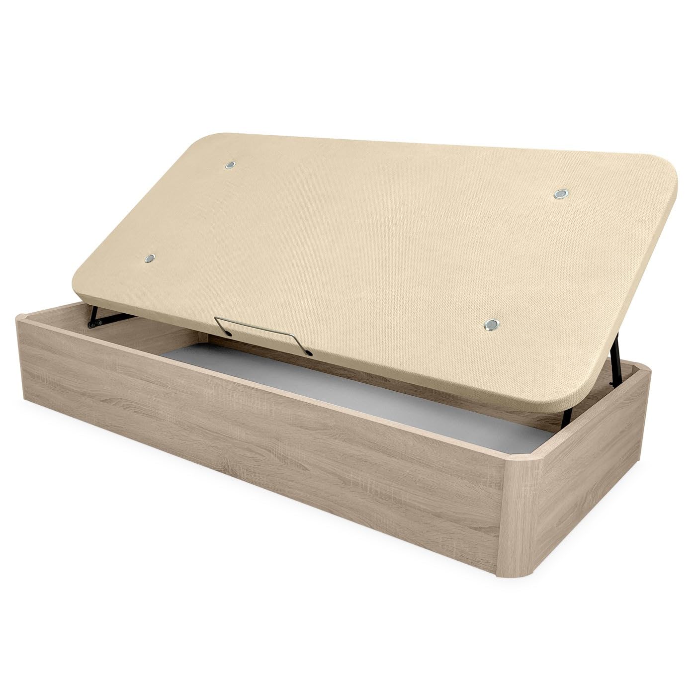 Homey - Canapé Abatible Apertura Lateral de Madera con Gran Capacidad, Espacioso, Transpirable y Resistente, Esquinas Redondeadas, 105 x 190, Cambria
