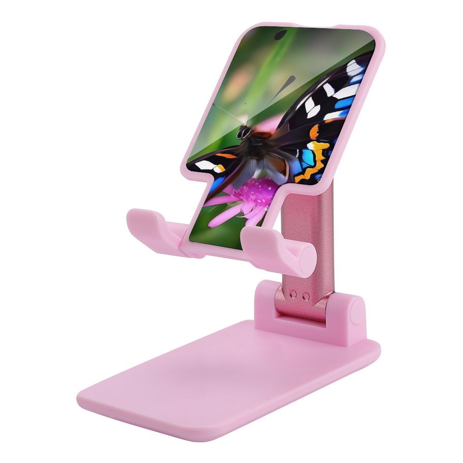 Support de téléphone coloré papillon original à offrir pour équiper un bureau