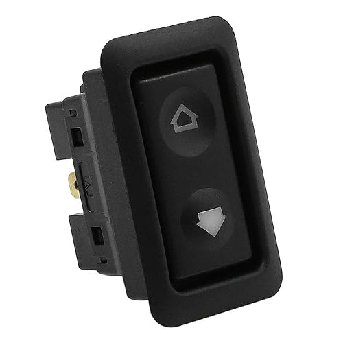 Miniatura 2 de Interruptor de ventana eléctrica universal de 6 pines DC 12V, interruptor de ventana de coche iluminado eléctrico momentáneo (color de luz verde)