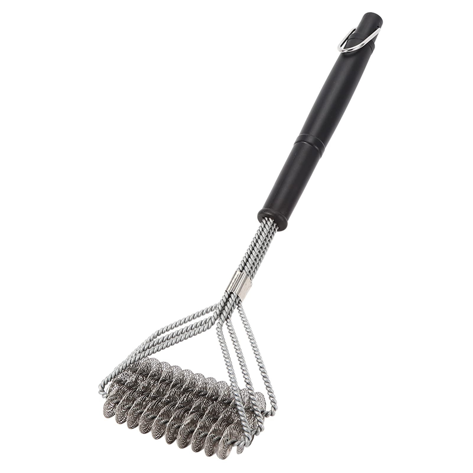 Szczotka do czyszczenia grilla, solidny drut stalowy z ergonomicznym uchwytem, narzędzie do czyszczenia grilla do różnych grilli i biwakowania, niezbędne akcesoria do grillowania