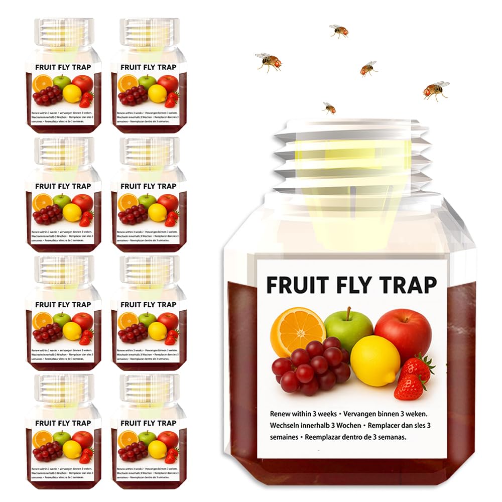 Piège à mouches à fruits à action instantanée et protection de 3 semaines