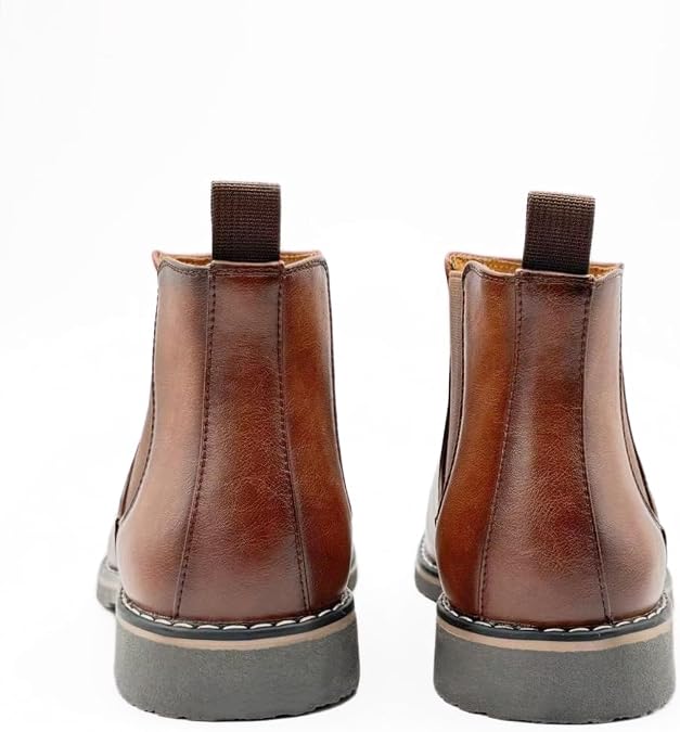 Finishing & Sewing Men's Chelsea Boots Smart Casual Slip On Boots