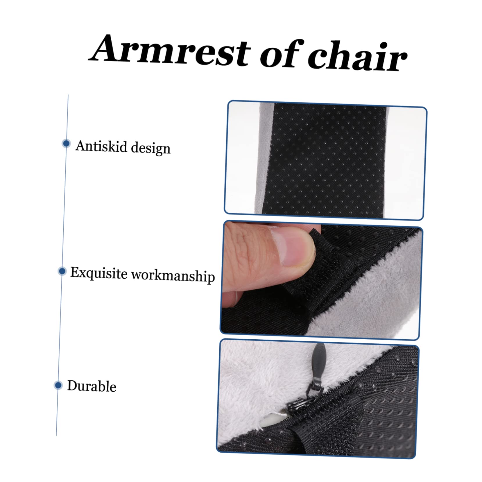 Operitacx 4 Pz Cuscino del Bracciolo della Sedia Bracciolo in Memory Foam Maniche del Bracciolo della Sedia Imbottiture Copri Bracciolo Cursore Spugna Manicotto Tampone Poliuretano Polietere