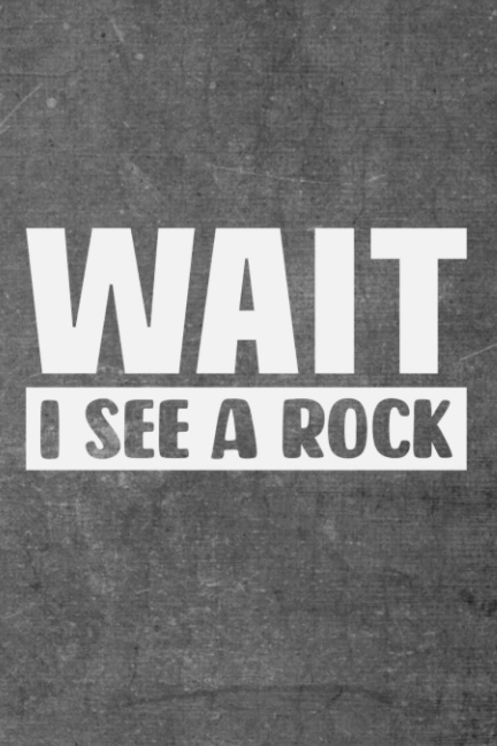 Wait I See a Rock Notebook: Great Christmas or Birthday gift for all rock lovers--especially Geology students and grads!