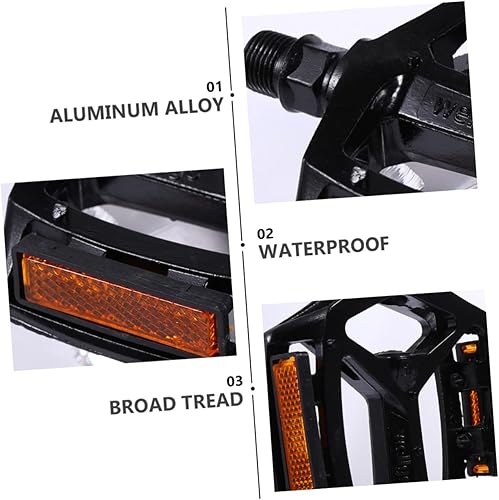 Miniatura 9 de Happyyami 2 Pairs Mountain Bike Pedals Bearing Refit Aluminum Alloy