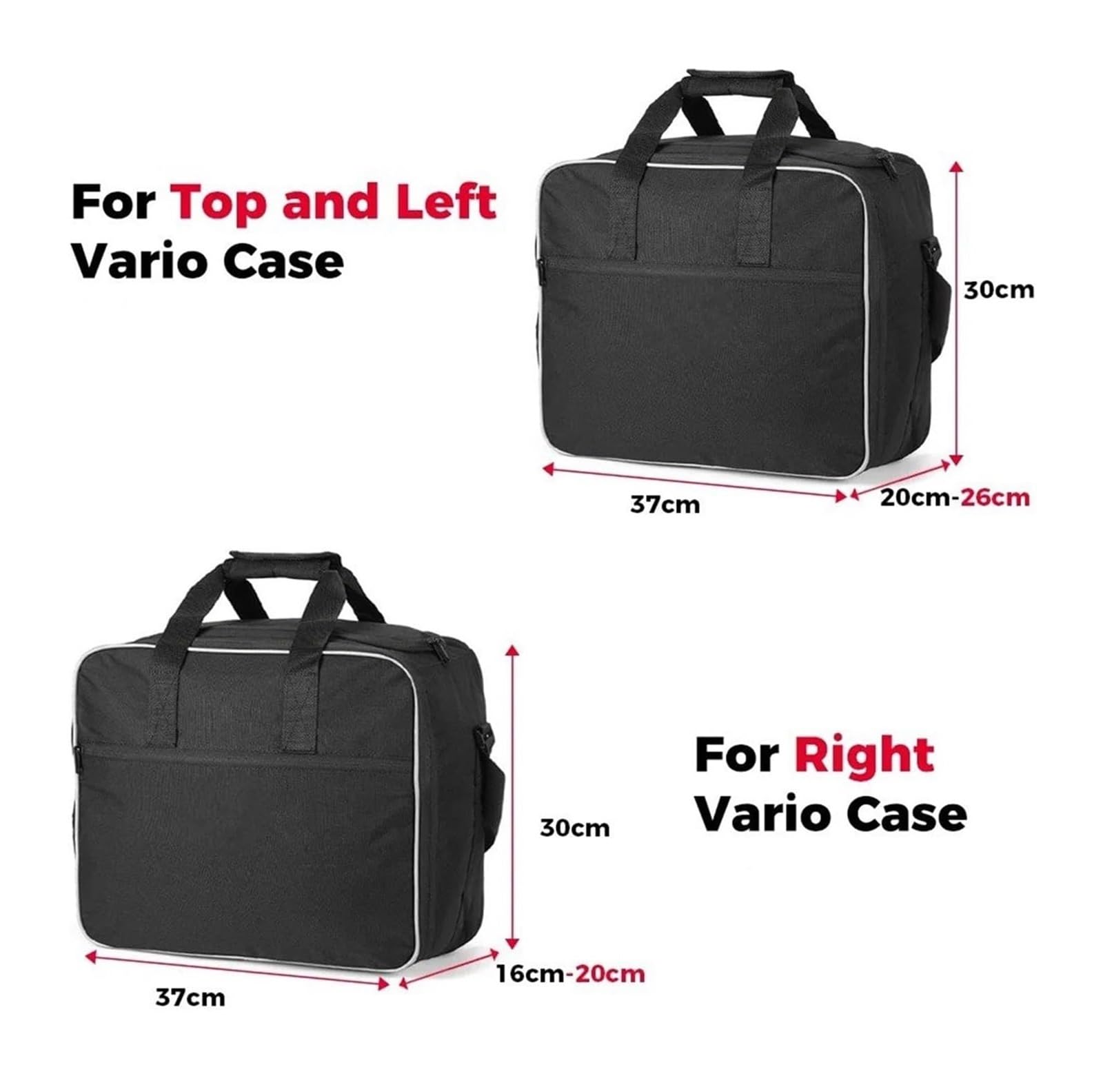 Per Moto Per BMW Per R1200GS LC Per R1250GS Per Adventure R Moto Nero Borsa Laterale Interna Per Motore Borsa Laterale(1pc Top Bag)