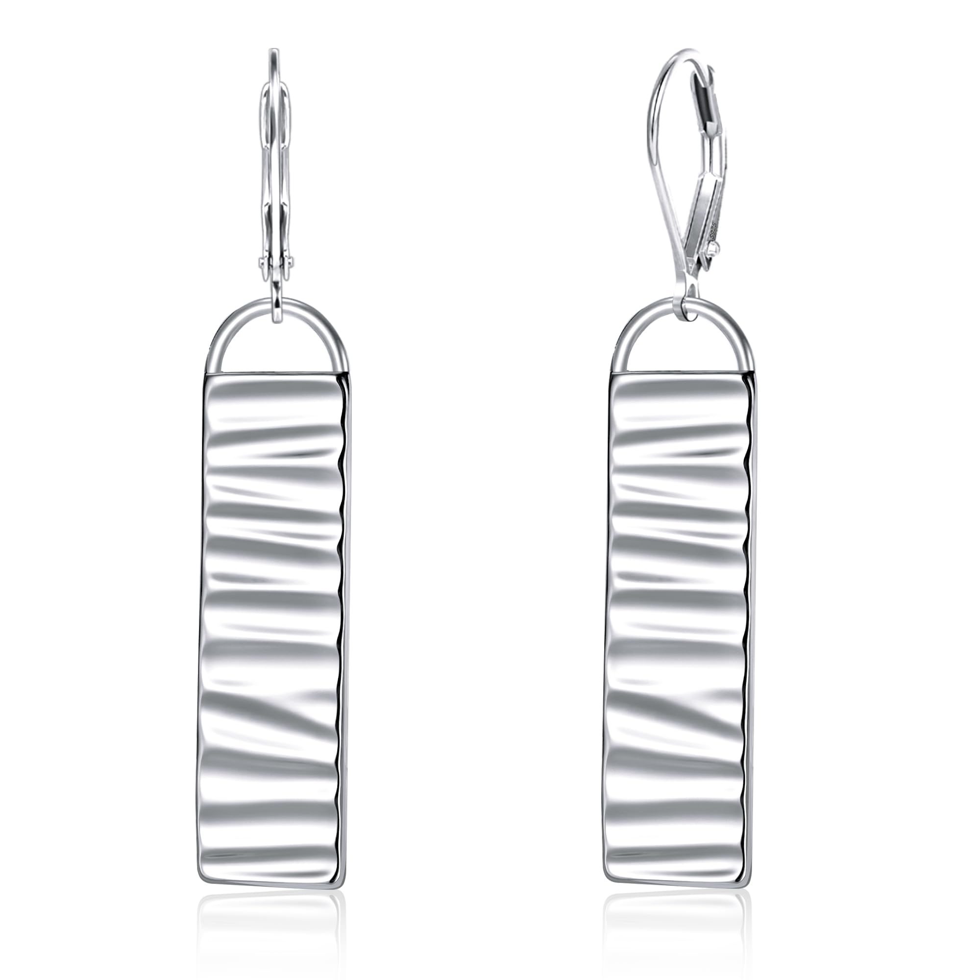 ALEXCRAFT 925 Sterling Silver Dangle Drop Earrings for Women Hypoallergenic Lightweight Trendy Sterling Silver French Hook Leverback Earrings