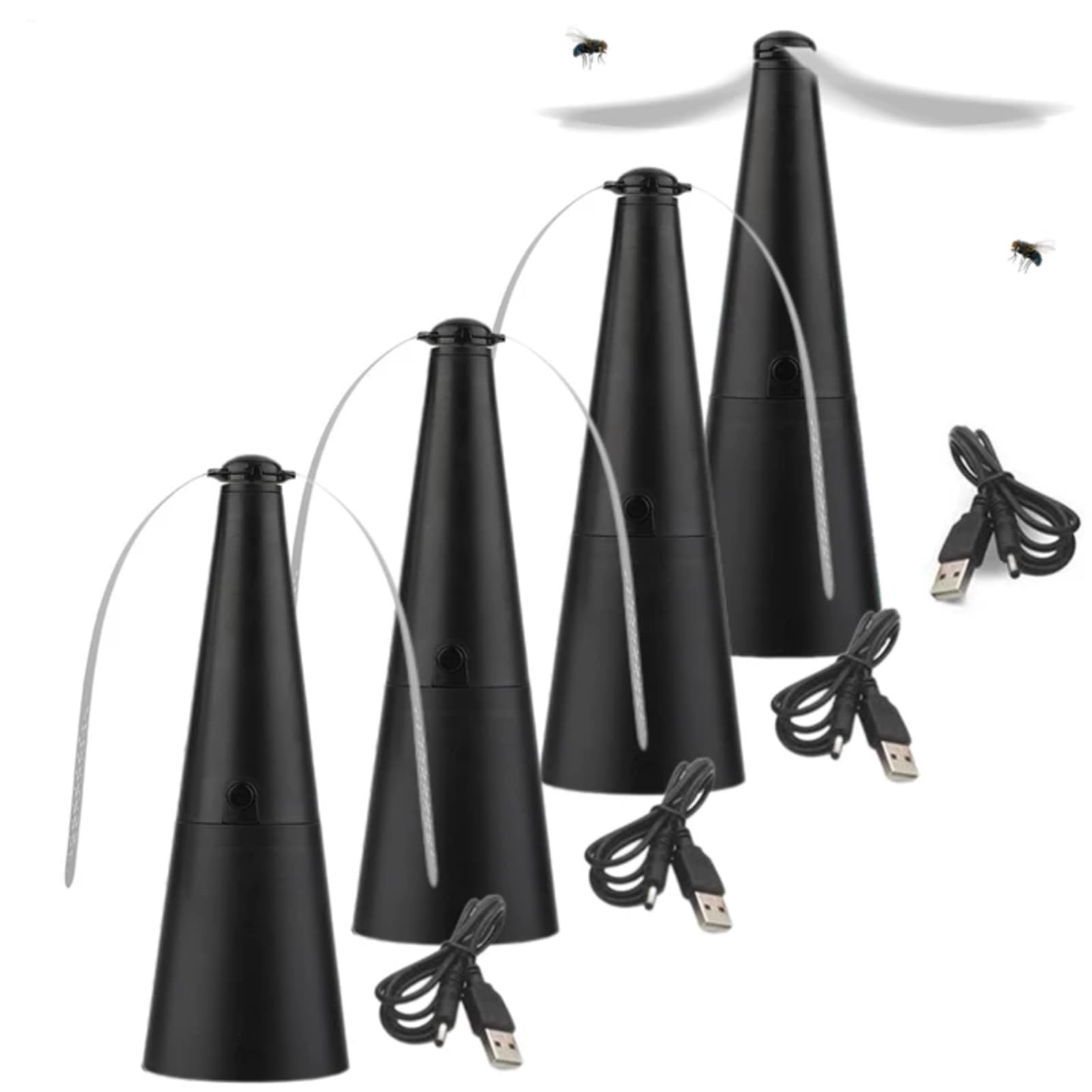 Fly Fans for Tables, Fly Repellents Fan, Flys Spinner for Table 4 Pack