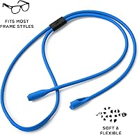 Vista 2 de Pilotfish Correa de silicona para lentes de sol de alta calidad, retenedor de lentes ajustable con diseño único de paso - Ajuste universal