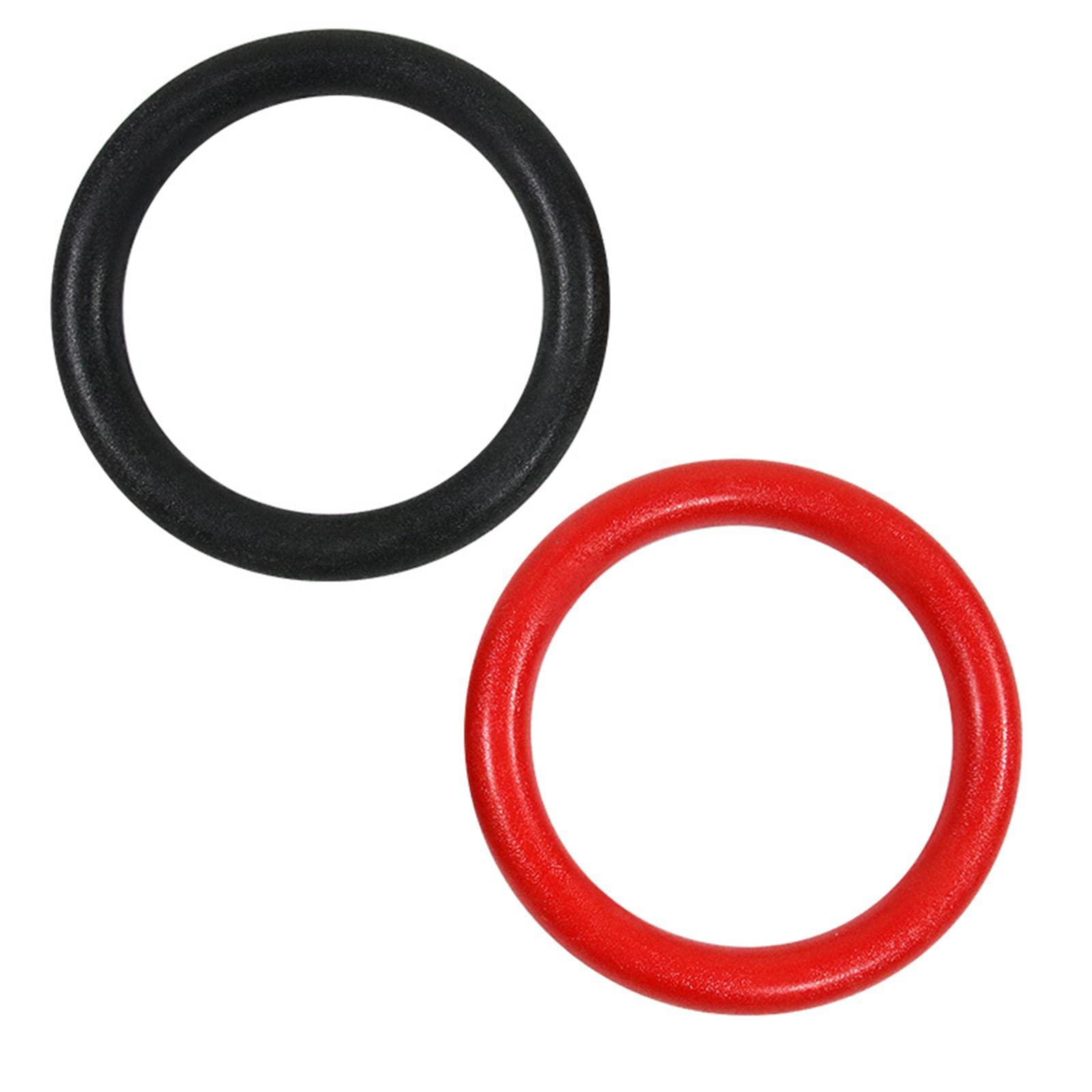 F Fityle 2X Anelli da Ginnastica Anelli da Allenamento per Donna Uomo Anelli Antiscivolo Allenamento Pull Up Anelli per Esercizi Anelli da Palestra