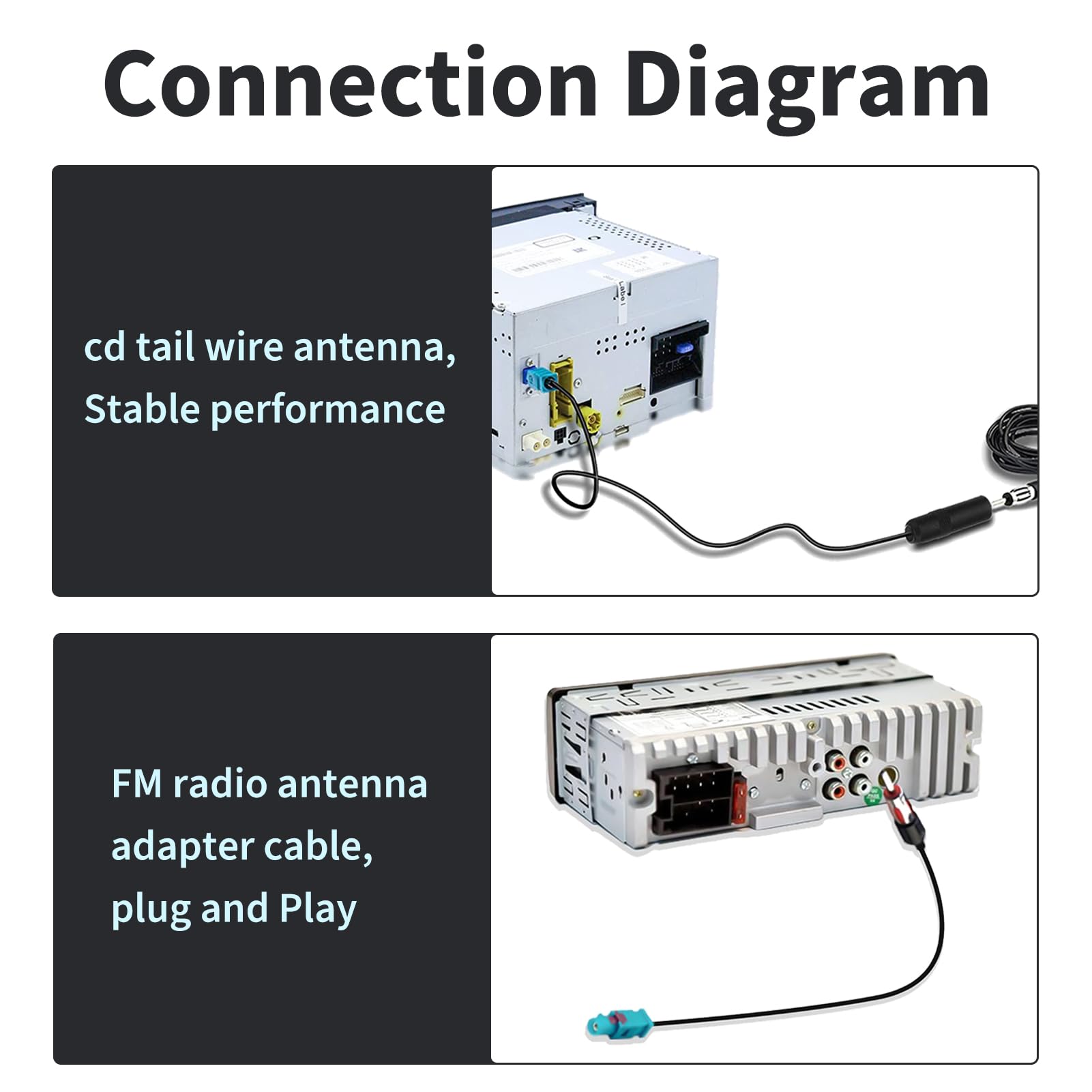 CARAV 13-104 Autoradio Antenne Adapterkabel DIN Für SUBARU 2005