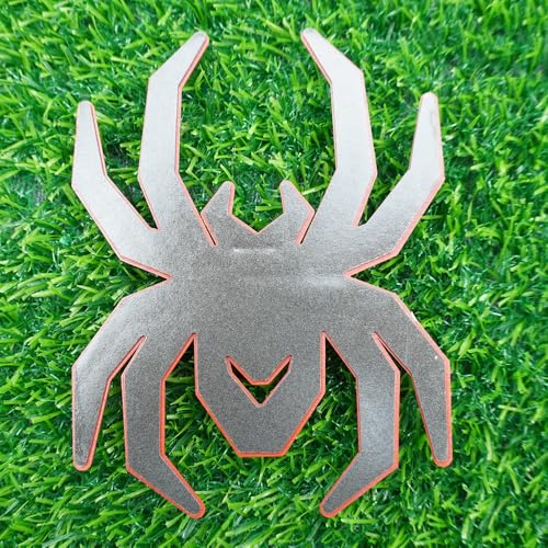 Image of 1pc Spider Black Widow Edition Emblems 3D Side Rear Door Badges Sticker Nameplate (Red Black)