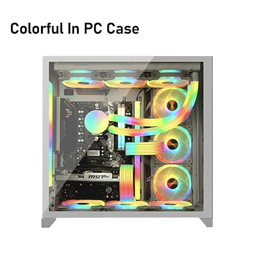 Miniatura 7 de Panel de luz RGB para cables PSU PC RGB GPU, CL200 5V 3Pin ARGB Sync PC Cables, perfecto para 6Pin 8Pin 12Pin 16Pin 24Pin PSU RGB Cable Extensiones,