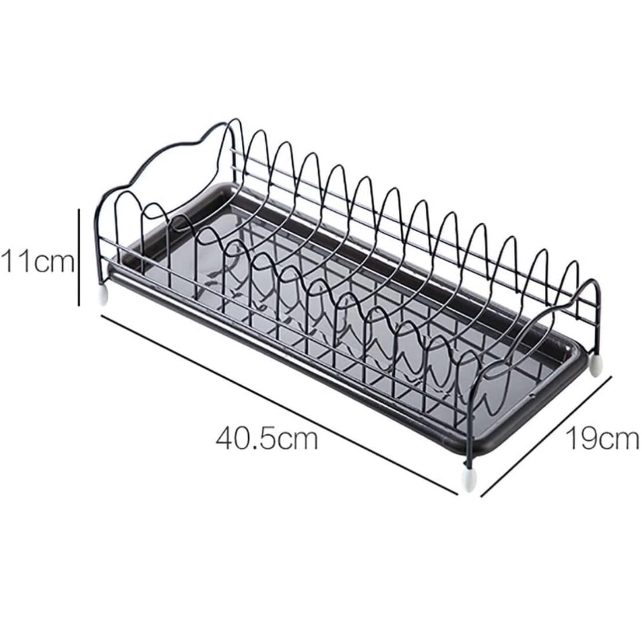 Escurreplatos Soporte De Estante Secado Platos Cocina Hierro con Bandeja, Almacenamiento Vajilla, Escurridor Placa Organización Cocina