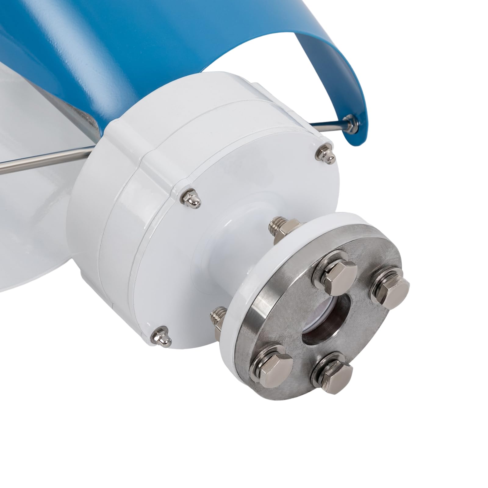 Turbina eolica con controller, 500 W, generatore verticale di turbine eoliche fino a 13 m/s, generatore eolico verticale per case, scuole, roulotte (blu 24 V)
