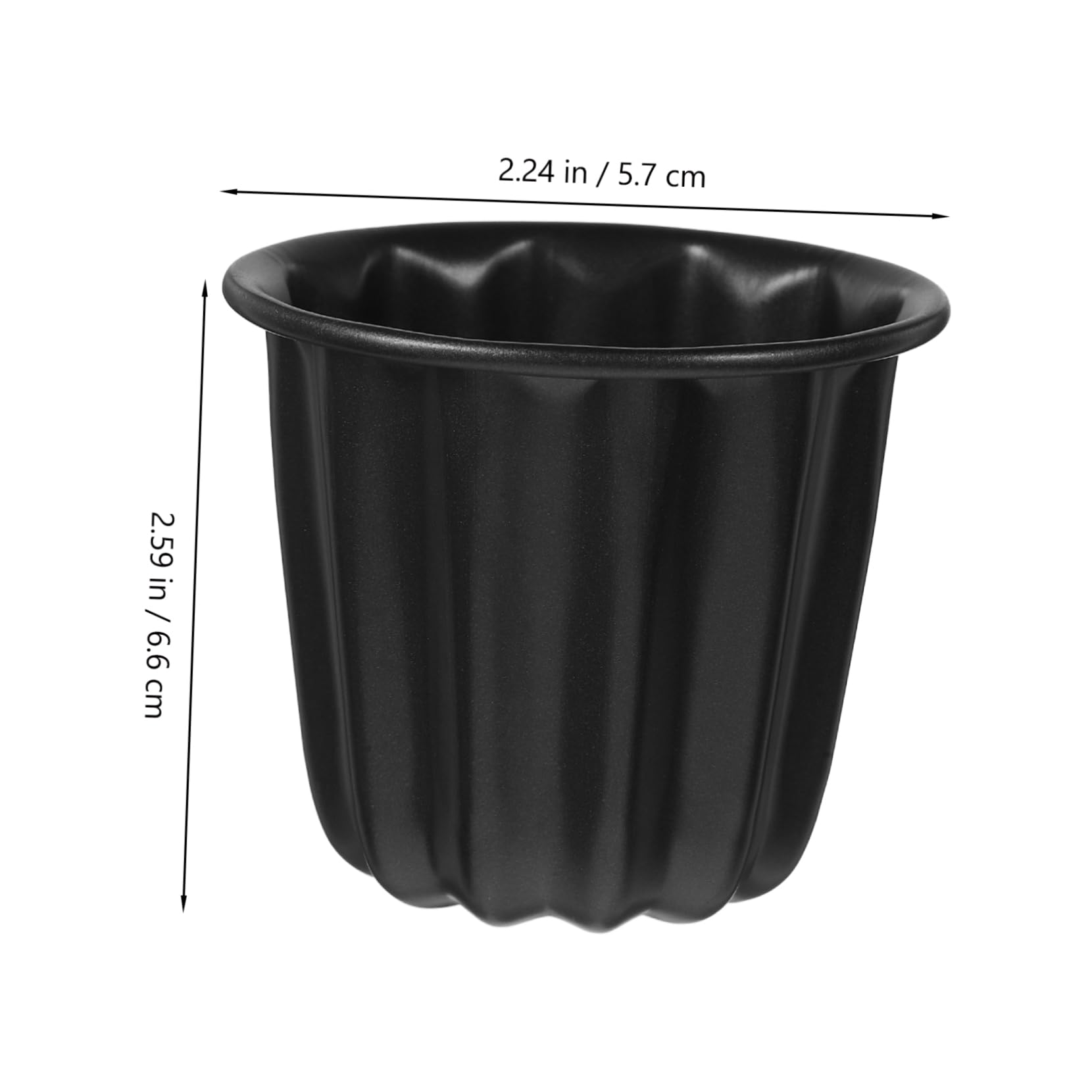 Cabilock 4 Piezas Molde para Hornear De Encaje Moldes Tazas para Hornear Pasteles Taza para Hornear Muffins Tazas De Metal para Hornear Cacerola Canele Galleta Acero Carbono Pastelería