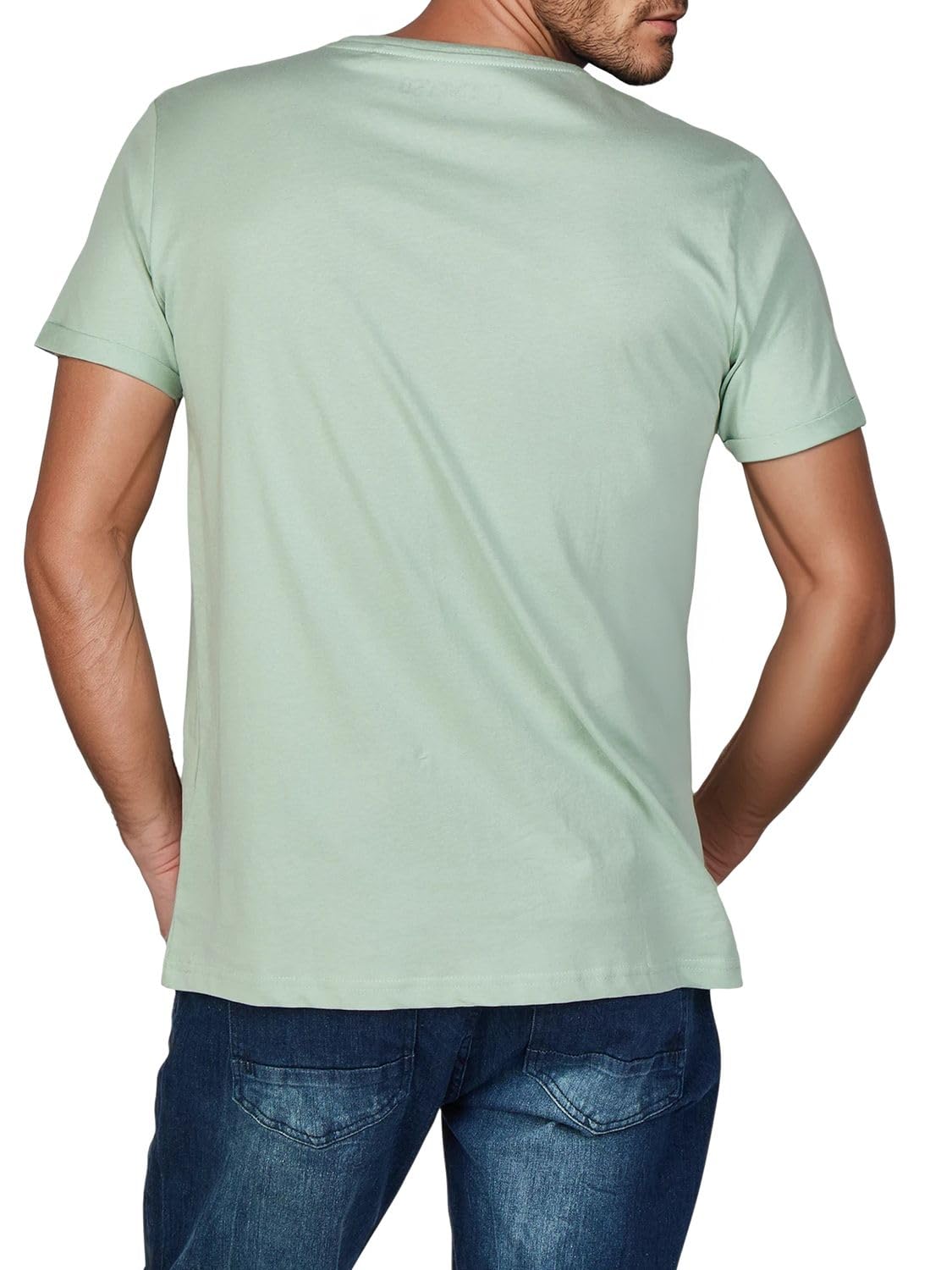 riverso RIVLukas Lot de 4 t-Shirts pour Homme Impression Photo Col Rond Manches Courtes T-Shirt Regular Coton, Mélange de 6 Couleurs, XXXL