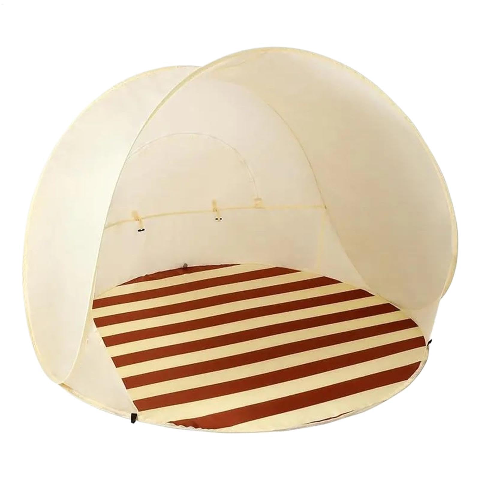 Portable Beach Tent, 3/4 Person Beach Tent Sun Shelter, UV Resistant Easy Pop Canopy With Ventilating Mesh Window, For Camping Trips, Fishing, Backyard Or Picnics