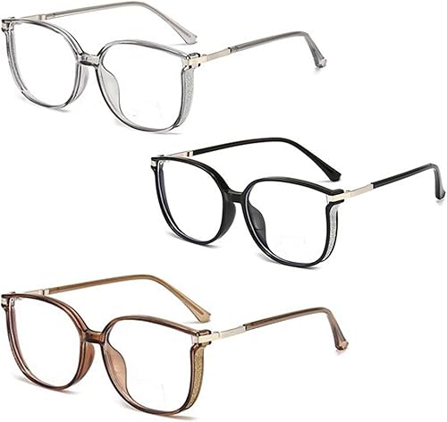 Glassith Gafas de lectura Glassesith para mujer, portátiles, a la moda, anti-luz azul