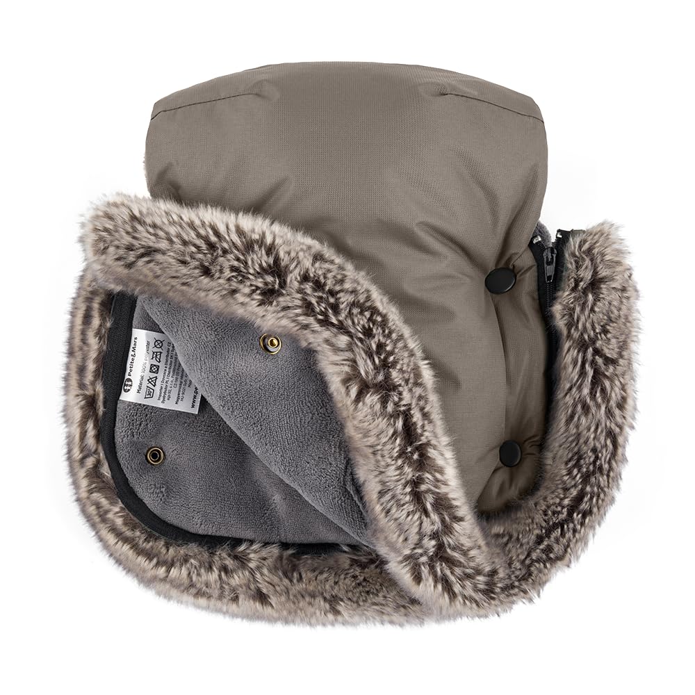 Petite&Mars Sacco nanna per passeggino Fusak 4v1 Arctic * Sacco nanna invernale per passeggino, passeggino e seggiolino auto * Warrm * Impermeabile * Antivento, Set mousse per mocha, 78/110x48cm,