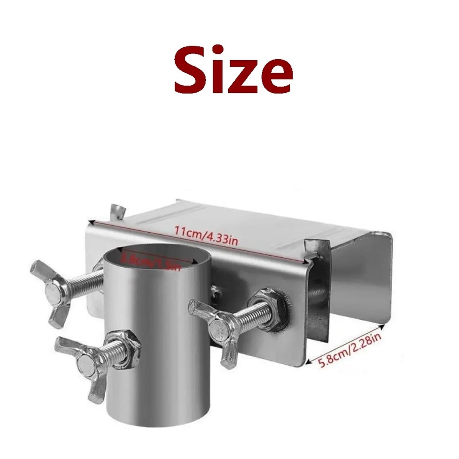 Ombrello Deck Mount 2PCS Regolabile Ombrello Morsetto Staffa Facile da Installare Patio Holder Stabile Antiurto Ombrellone Fissaggio Clip Sedia