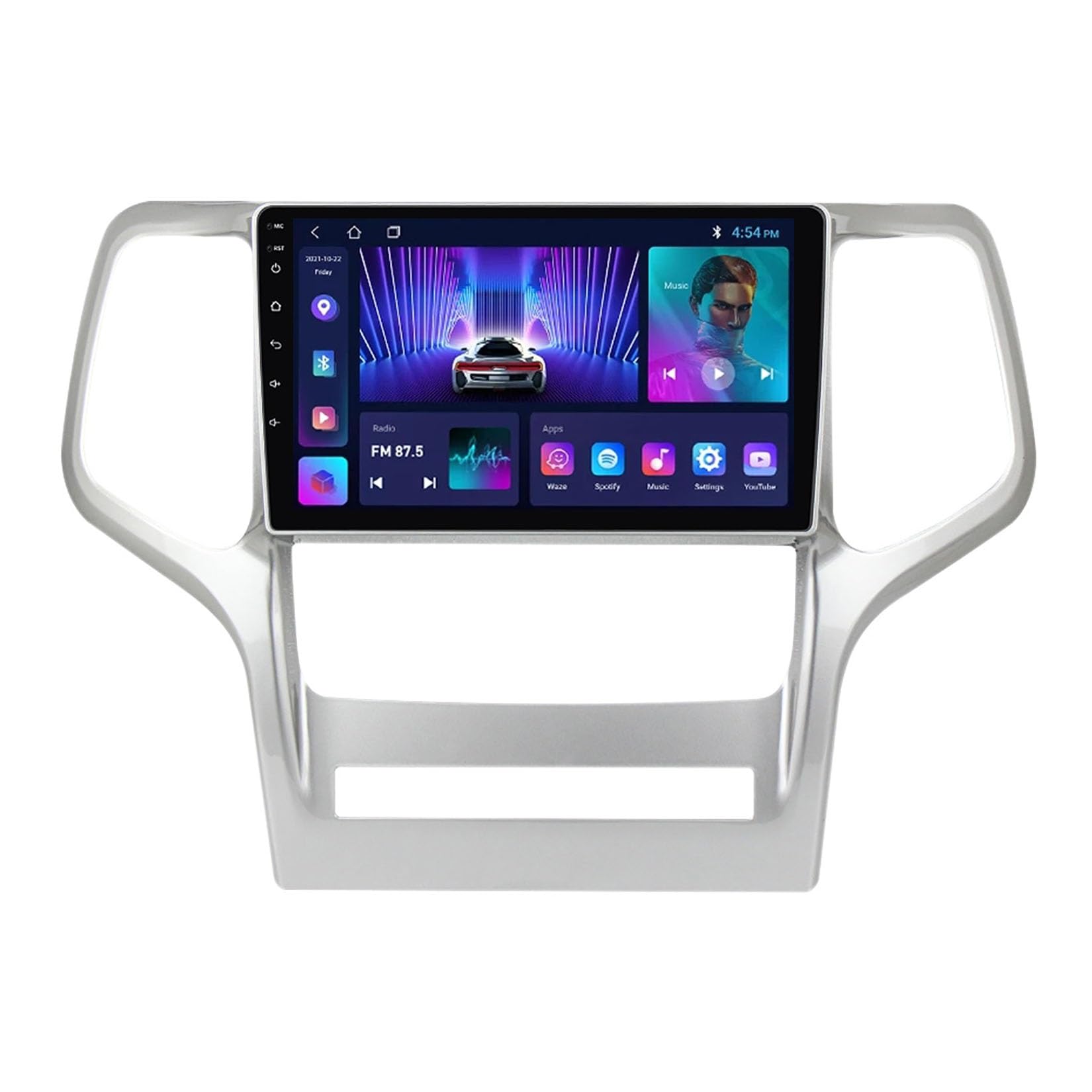 Autoradio tactile 9 pouces Jeep Grand Cherokee WK2 pour remplacer l'ancien système de navigation