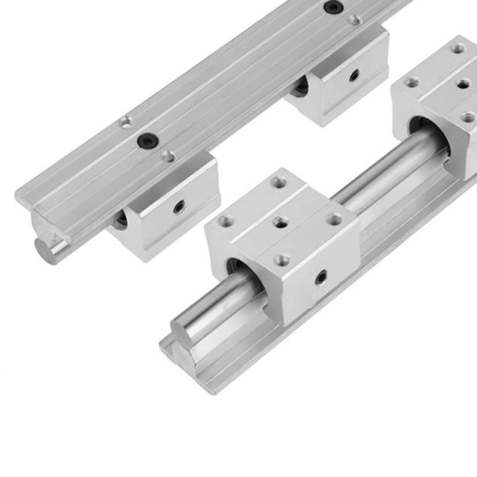 Linearschiene SBR12 600mm Linearführungsset mit 2 Wellen und 4 SBR12UU Lagerblöcken